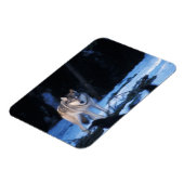 Magnet Flexible loup gris, Canis lupus, dans les contreforts (Côté Gauche)
