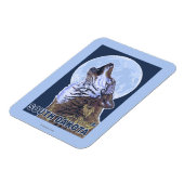 Magnet Flexible Loup gris Howling Dakota du Sud (Côté Gauche)