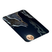 Magnet Flexible Loups hurlant à la Pleine lune Fridge Magn (Côté Droit)