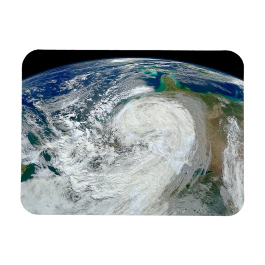 Magnet Flexible L'Ouragan Sandy Le Long De La Côte Est Des États-U (Horizontal)