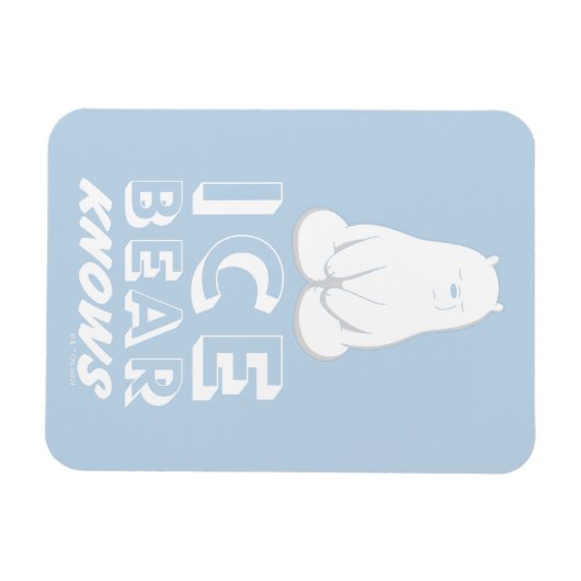 Magnet Flexible L'Ours De Glace Connaît (Horizontal)