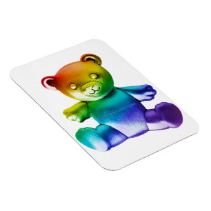 Magnet Flexible L'ours en peluche en métal brossé SlipperyJoe's dé