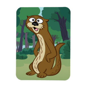 Magnet Flexible Loutre de Rick   Reggie de garde forestière