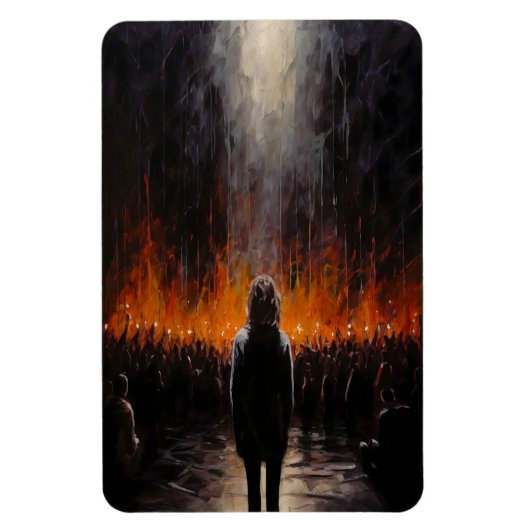 Magnet Flexible L'Outsider : Art abstrait dramatique (Vertical)