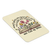 Magnet Flexible Louveur de livres floraux (Côté Droit)