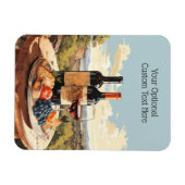 Magnet Flexible Louveur de vin de texte personnalisé (Horizontal)