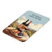 Magnet Flexible Louveur de vin de texte personnalisé (Côté Gauche)