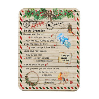 Magnet Flexible Love Grandson|Lettre À Mon Petit-Fils Je Suis Fièr