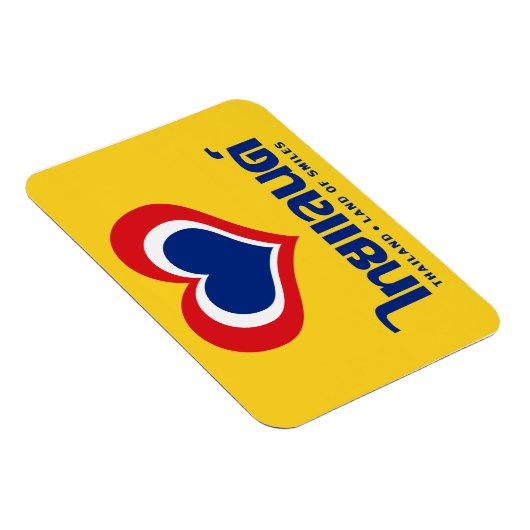 Magnet Flexible Love [Heart] Thailand ♦ Thai Language Script ♦ (Côté Droit)