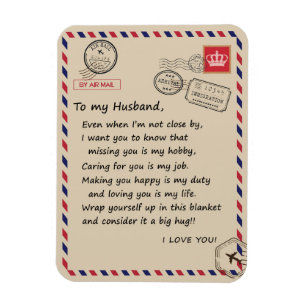Magnet Flexible Love Husband   Letter To My Husband I Love You