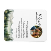 Magnet Flexible Love is in the air Photo Wedding Invitation (Horizontal)