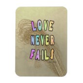 Magnet Flexible Love Never Fails Refrigerator (Vertical)