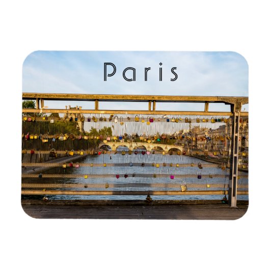 Magnet Flexible Love padlocks sur un pont à Paris (Horizontal)