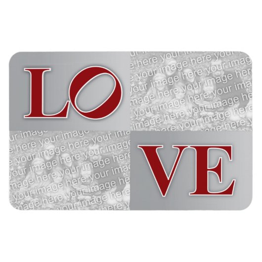 Magnet Flexible LOVE Philadelphia Enregistrer la date Custom Magne (Horizontal)