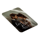 Magnet Flexible 'Love & Thanks' Custom Photo Wedding Favor (Côté Droit)