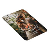 Magnet Flexible 'Love & Thanks' Custom Photo Wedding Favor (Côté Droit)