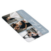 Magnet Flexible Love Thanks Photo Collage Lettré à la main bleu fo (Côté Droit)