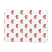 Magnet Flexible Love Valentine's Day Red Heart croquis (Horizontal)