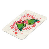 Magnet Flexible Lovebird Love Heart (Côté Gauche)