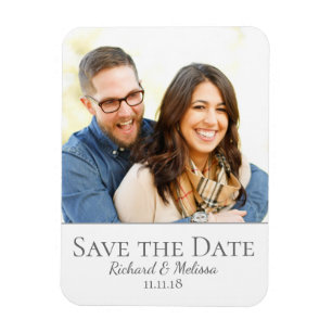 Magnet Flexible Lovely Save the Date Photo