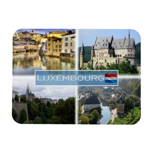 Magnet Flexible LU Luxembourg - Alzette - Château de Vianden - (Horizontal)