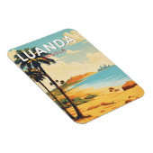 Magnet Flexible Luanda Angola Travel Art Vintage (Côté Droit)