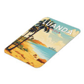Magnet Flexible Luanda Angola Travel Art Vintage (Côté Gauche)