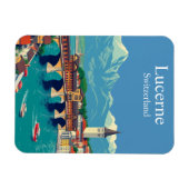 Magnet Flexible Lucerne, Suisse Voyage Alpine Townscape (Horizontal)