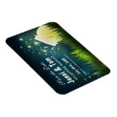 Magnet Flexible Lucioles + Pot Mason Nuit Rustique Date Aimant (Côté Droit)