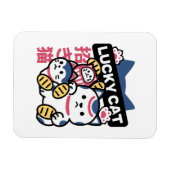 Magnet Flexible Lucky Cat Maneki Neko – Japanese Fortune Cat (Horizontal)