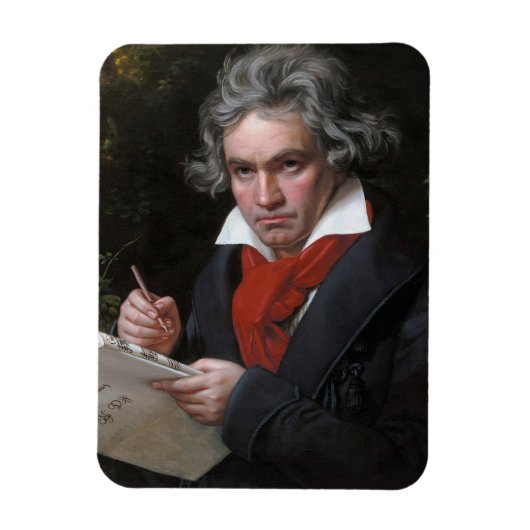 Magnet Flexible Ludwig Beethoven Compositeur de Musique Classique  (Vertical)