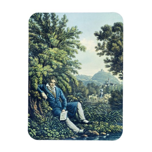 Magnet Flexible Ludwig van Beethoven by a River (Vertical)