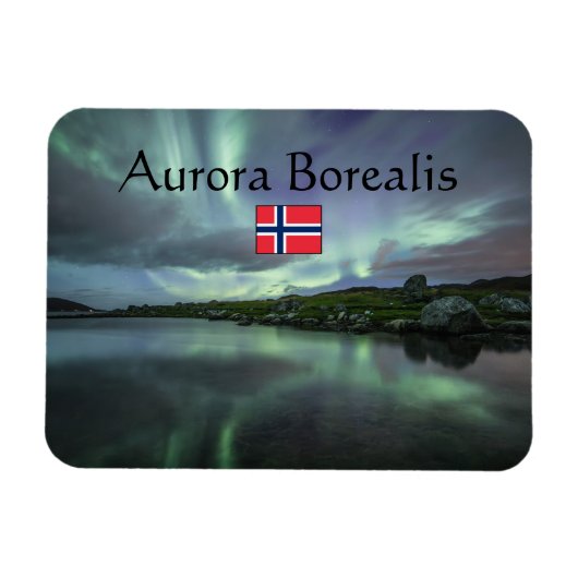 Magnet Flexible Lueurs boréales Norvège (Horizontal)