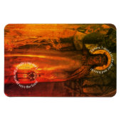 Magnet Flexible Lumière de l'aimant chrétien mondial (Horizontal)