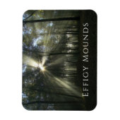 Magnet Flexible Lumière du matin à travers les arbres, les monticu (Vertical)