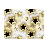 Magnet Flexible Lumière transparente avec étoiles or (Horizontal)