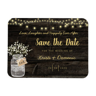 Magnet Flexible Lumières brillantes de pot de Mason rustique