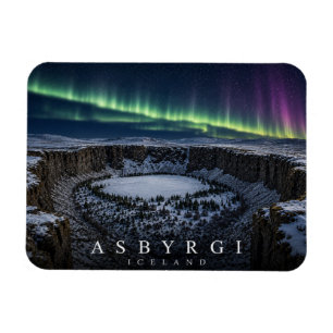 Magnet Flexible Lumières du Nord Asbyrgi