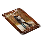 Magnet Flexible Lumières en dentelle Mariage rustique Enregistrer  (Côté Droit)