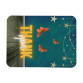 Magnet Flexible Lumières et papillons magiques au néon (Horizontal)