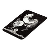 Magnet Flexible Lune céleste ciel Univers Dieu Nuit Illustration (Côté Gauche)