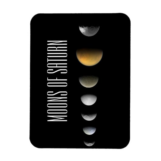 Magnet Flexible Lunes de Saturne (Vertical)