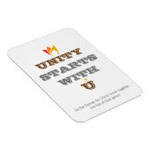 MAGNET FLEXIBLE L'UNITÉ COMMENCE AVEC VOUS (Côté Droit)