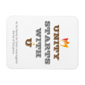 MAGNET FLEXIBLE L'UNITÉ COMMENCE AVEC VOUS (Horizontal)