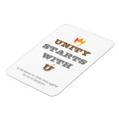 MAGNET FLEXIBLE L'UNITÉ COMMENCE AVEC VOUS (Côté Gauche)