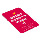 MAGNET FLEXIBLE L'UNITÉ COMMENCE AVEC VOUS (Côté Droit)