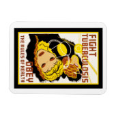 Magnet Flexible Lutter contre la tuberculose ~ Respecter les règle (Horizontal)