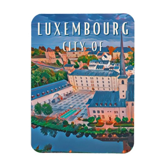 Magnet Flexible Luxembourg, ville cosmopolite et multilingue (Vertical)