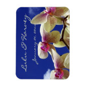 Magnet Flexible Lys blancs et Mariage personnel Sky (Vertical)