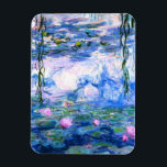 Magnet Flexible Lys d'eau rose Monet<br><div class="desc">Un aimant photo flexible Monet nénuphars rose avec de belles nénuphars roses flottant dans un étang bleu calme avec des nénuphars. Un grand cadeau Monet pour les amateurs d'impressionnisme et d'art français. Impressionnisme nature serein avec de belles fleurs et paysage d'étang pittoresque.</div>